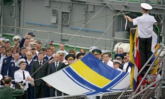 В Одессе торжественно отмечают день ВМС Украины (фото)