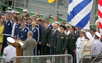 В Одессе торжественно отмечают день ВМС Украины (фото)