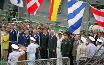 В Одессе торжественно отмечают день ВМС Украины (фото)