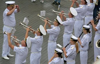В Одессе торжественно отмечают день ВМС Украины (фото)