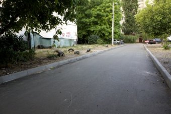Новая асфальтированная дорога появилась в Одессе на улице Тульской