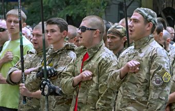 "Правый сектор" сходил в гости к начальнику региональной милиции (фото)