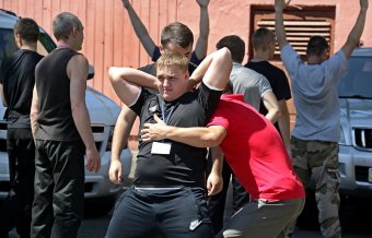 Американские полицейские показали  нашим  милиционерам, как надо правильно работать (фото)