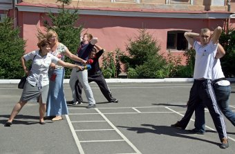 Американские полицейские показали  нашим  милиционерам, как надо правильно работать (фото)