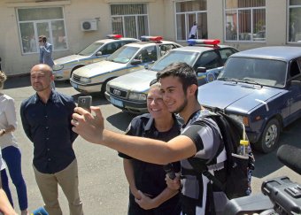 Американские полицейские показали  нашим  милиционерам, как надо правильно работать (фото)