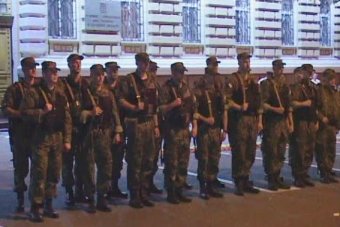 Сегодня очередная группа одесских милиционеров уехала в зону АТО 	