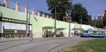 Работы по строительству разворотного кольца трамвая, следовавшего по маршруту № 5, завершены (фото)