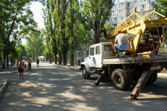 В Одессе продолжается благоустройство Десантного бульвара (фото)