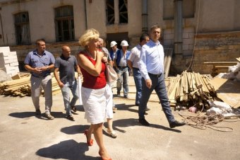 Капремонт детской поликлиники на Старопортофранковской идет полным ходом (фото)