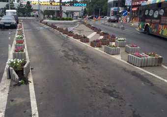 Милиция проводит проверку по факту повреждения клумб (фото)