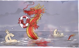 На Соборной площади Одессы проходит выставка политической карикатуры (фото)