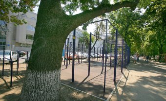 На Александровском проспекте  обновили спортивную площадку (фото)