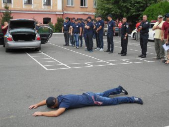 В Одессе прошла открытая тренировка новых полицейских
