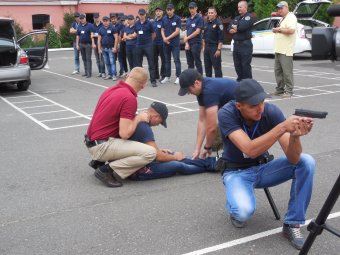 В Одессе прошла открытая тренировка новых полицейских