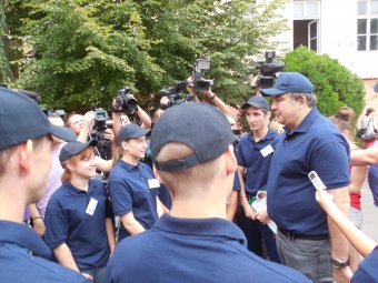 В Одессе прошла открытая тренировка новых полицейских