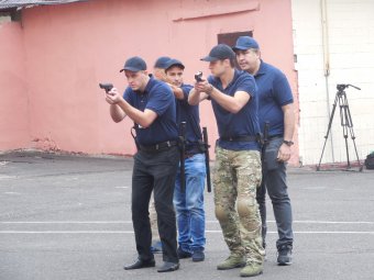 В Одессе прошла открытая тренировка новых полицейских