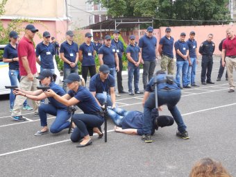 В Одессе прошла открытая тренировка новых полицейских