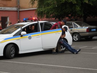 В Одессе прошла открытая тренировка новых полицейских