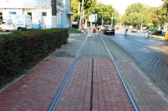 Власти Одессы отчитываются о благоустройстве кольца трамваев в районе Куликова поля (фото) 