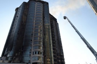 ГСЧС: Одна из версий вчерашнего пожара - использование некачественных строительных материалов