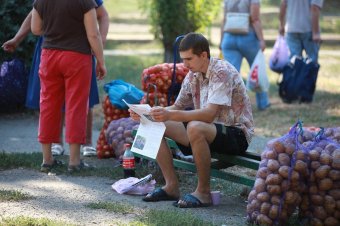 В Одессе проходят продовольственные ярмарки (фото)