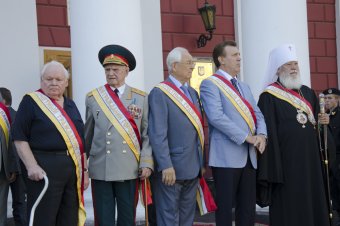 Торжественная церемония поднятия флага Одессы