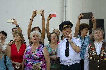 Торжественная церемония поднятия флага Одессы