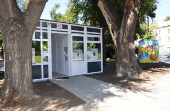 Завершается благоустройство разворотного кольца трамваев в районе Итальянского бульвара (фото)