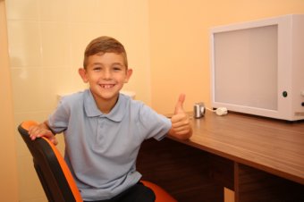 Мэр Одессы Геннадий Труханов открыл новую детскую поликлинику