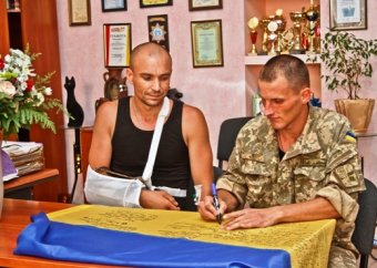 В гостях у школьников Одессы побывали воины-герои АТО (фото)