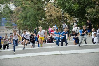 В забеге по Потемкинской лестнице приняли участие 500 одесситов