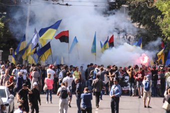 Марш в Одессе: мало, но шумно