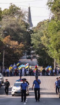 Марш в Одессе: мало, но шумно