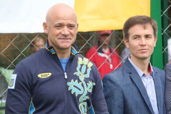 Открытие спортплощадки одесской школы №81 после реконструкции (фото)
