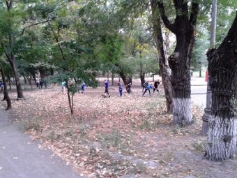 В одесских парках прошли субботники