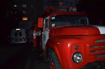 В Одессе горел мусоросборник (фото)