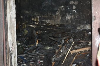 В Одессе горел мусоросборник (фото)