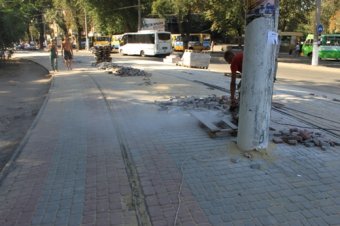 Одесские власти отчитываются о работах по благоустройству Итальянского бульвара (фото)