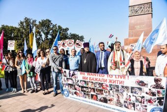 В Одессе Международный конгресс  "Щит" провел марш "Защитим  детей от насилия и войны" (фото)