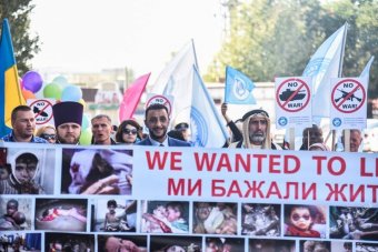 В Одессе Международный конгресс  "Щит" провел марш "Защитим  детей от насилия и войны" (фото)