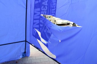 В Одессе снова возобновились нападения на агитационные палатки Оппозиционного блока