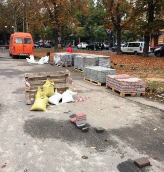 На Александровском проспекте большой ремонт (фото)