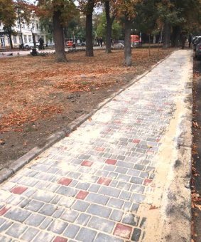 На Александровском проспекте большой ремонт (фото)