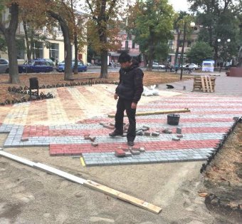 На Александровском проспекте большой ремонт (фото)