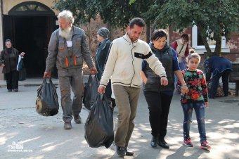 В Одесской епархии вновь выдавали гуманитарную помощь нуждающимся (фото)