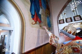 Митрополит Агафангел совершил освящение Свято-Покровского храма пгт.Сарата Одесской области (фото)