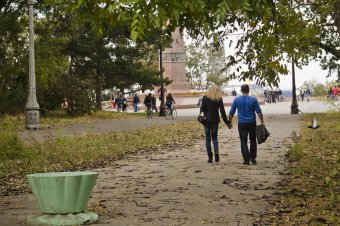 В осеннем парке