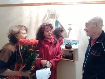 Супружеская пара Кононенко из Приморского района Одессы принимала поздравления с 65-летием со дня бракосочетания 