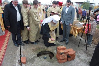 В Выгоде началось строительство нового храма (фото)