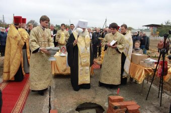 В Выгоде началось строительство нового храма (фото)